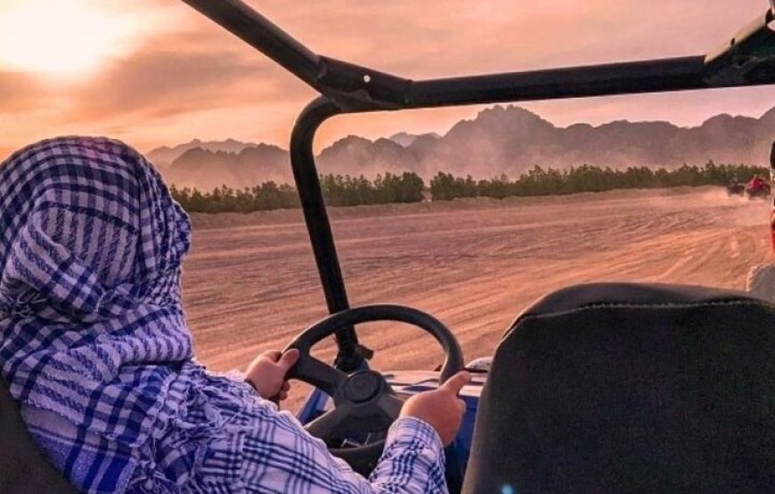 Hurghada: Quad, Jeep, Camel and Buggy Safari with BBQ Dinner
