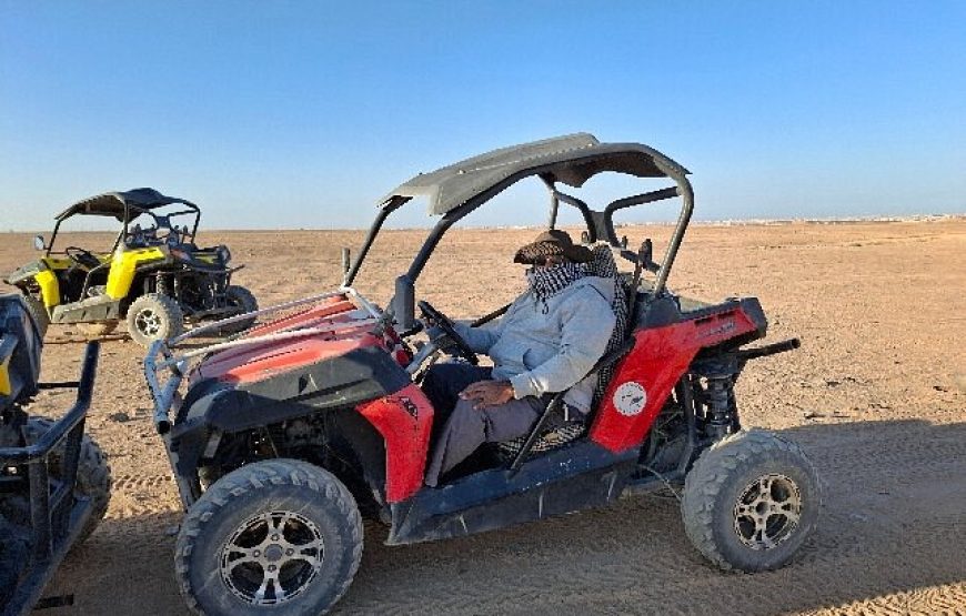 Hurghada: Quad, Jeep, Camel and Buggy Safari with BBQ Dinner